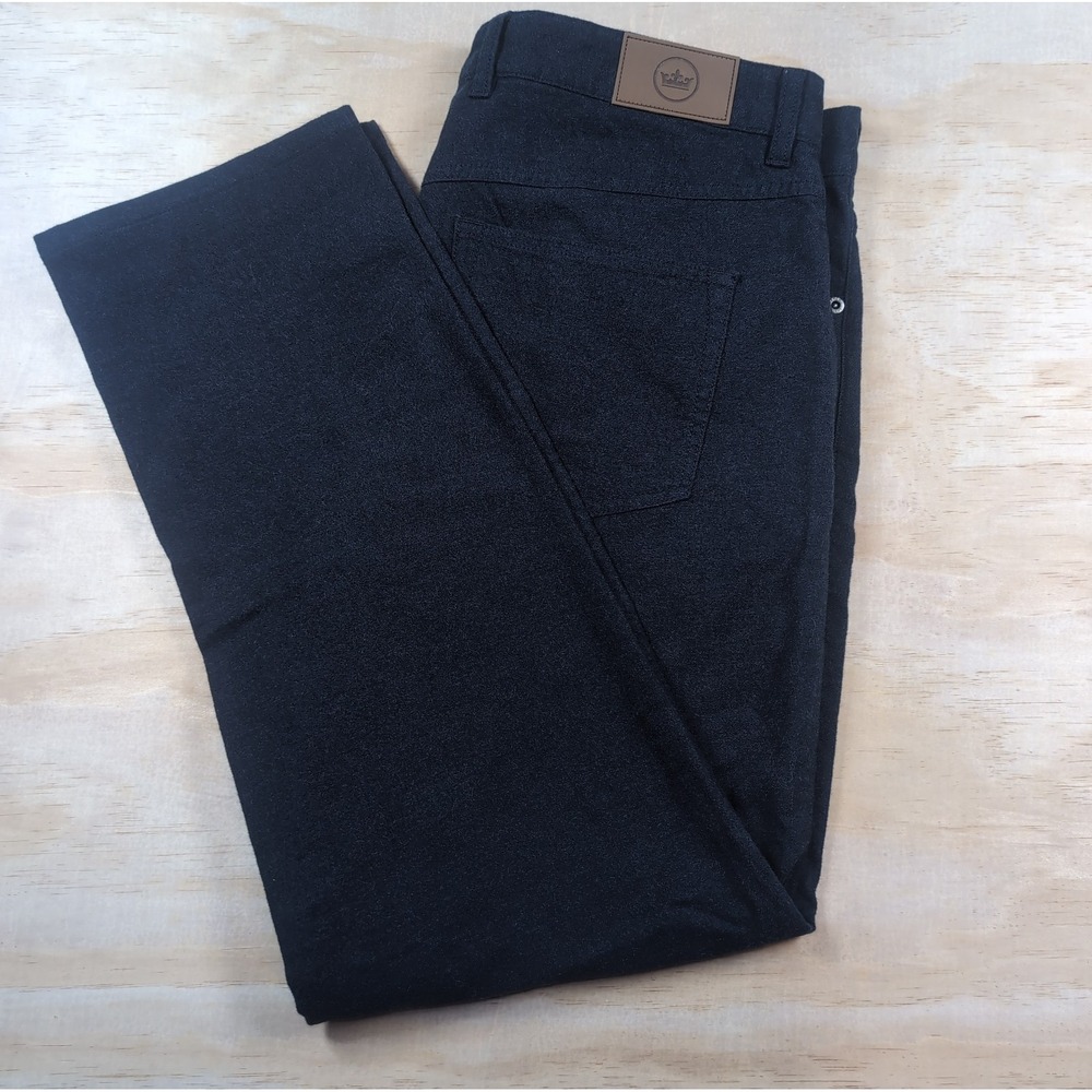 Peter Millar Crown Crafted Men's Chino Casual Straight Pants Blue 34x28